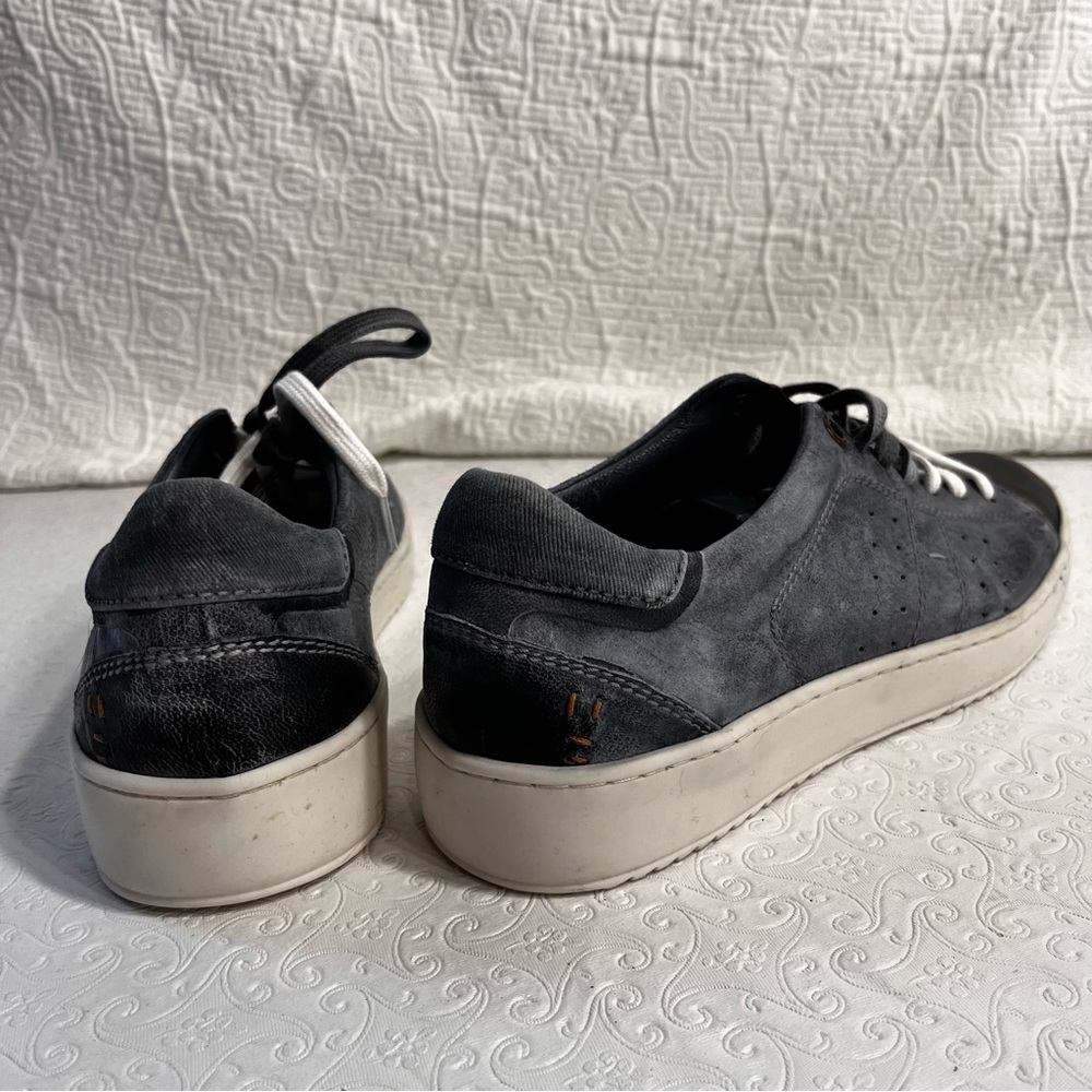 Roan by Bed Stu Men Henson Grey Black Leather Shoes Size 8 Sneakers Casual Kicks - Picture 6 of 16